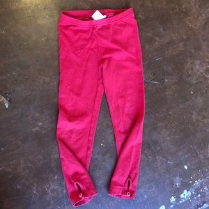 Janie and Jack red leggings